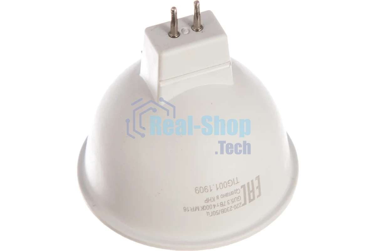 Лампа светодиодная Ресанта LL-R-MR16-7W-230-4K-GU5.3 рефлекторная, 7 Вт, нейтральная, GU5.3