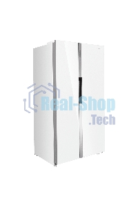 Холодильник Maunfeld MFF177NFW Slim Inverter белый двухкамерный 352/198л морозилка слева, No Frost, Side by Side