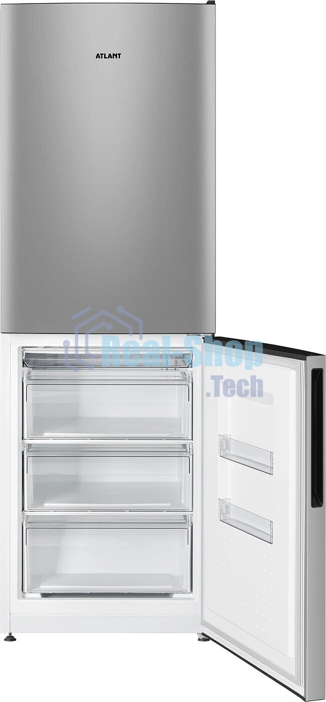 Холодильник Atlant 4612-181 серебристый двухкамерный 182/119л морозилка снизу