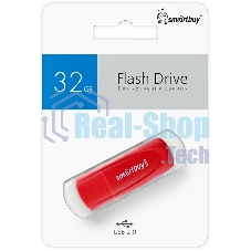 Флешка USB Smartbuy R/W Scout Red (SB032Gb2SCR), 32Gb, USB 2.0, R/W 13/8, красный