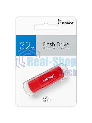 Флешка USB Smartbuy R/W Scout Red (SB032Gb2SCR), 32Gb, USB 2.0, R/W 13/8, красный