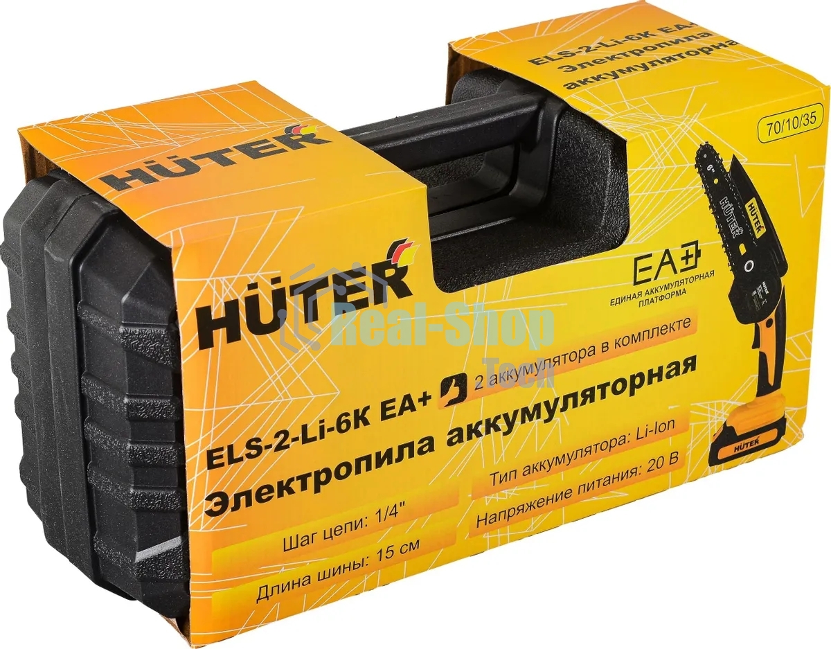 Цепная пила Huter ELS ELS-2-Li-6K аккум. дл.шины:6
