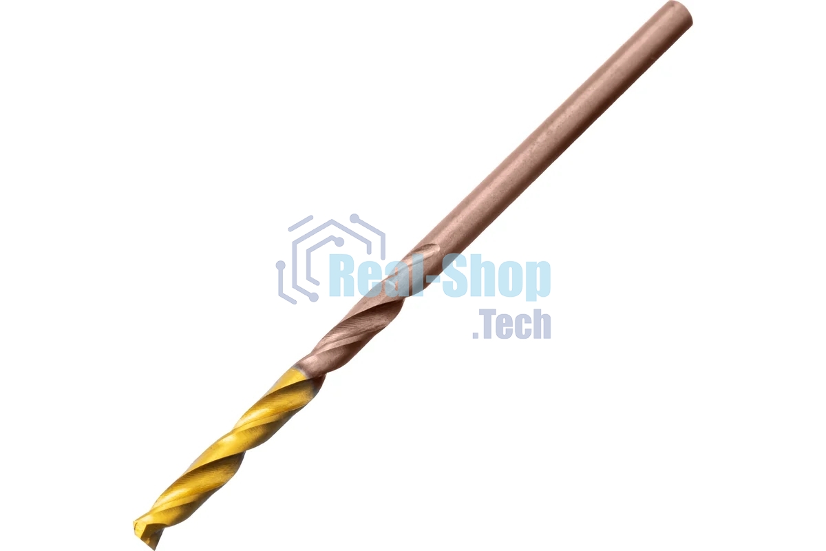 Набор сверл по металлу Denzel 1-13 мм, Р6М5К8-TiN, Golden Tip, 25 шт 723010