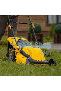 Газонокосилка электрическая Denzel GMC-2000, шир. 44см, 2000 Вт, 6 уров., травосб. 45 л
