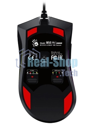 Мышь проводная A4Tech Bloody W90 Max черный, 10000 dpi, USB, кнопки - 10