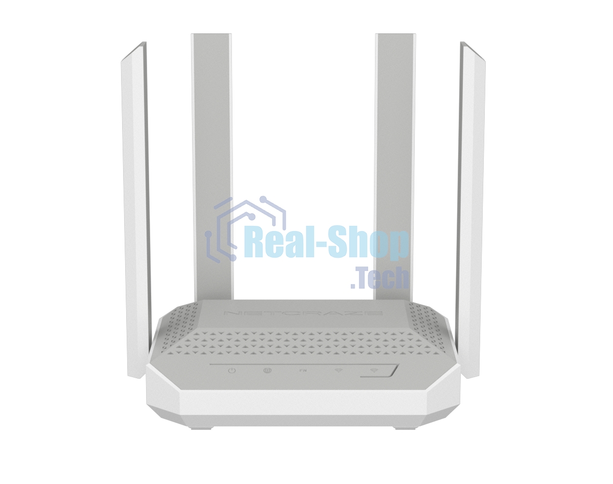 Маршрутизатор Netcraze Challenger Мультигигабитный интернет-центр с Mesh Wi-Fi 6 AX3000, 2 портами 2.5 Gigabit Ethernet и переключателем режима роутер/ретранслятор