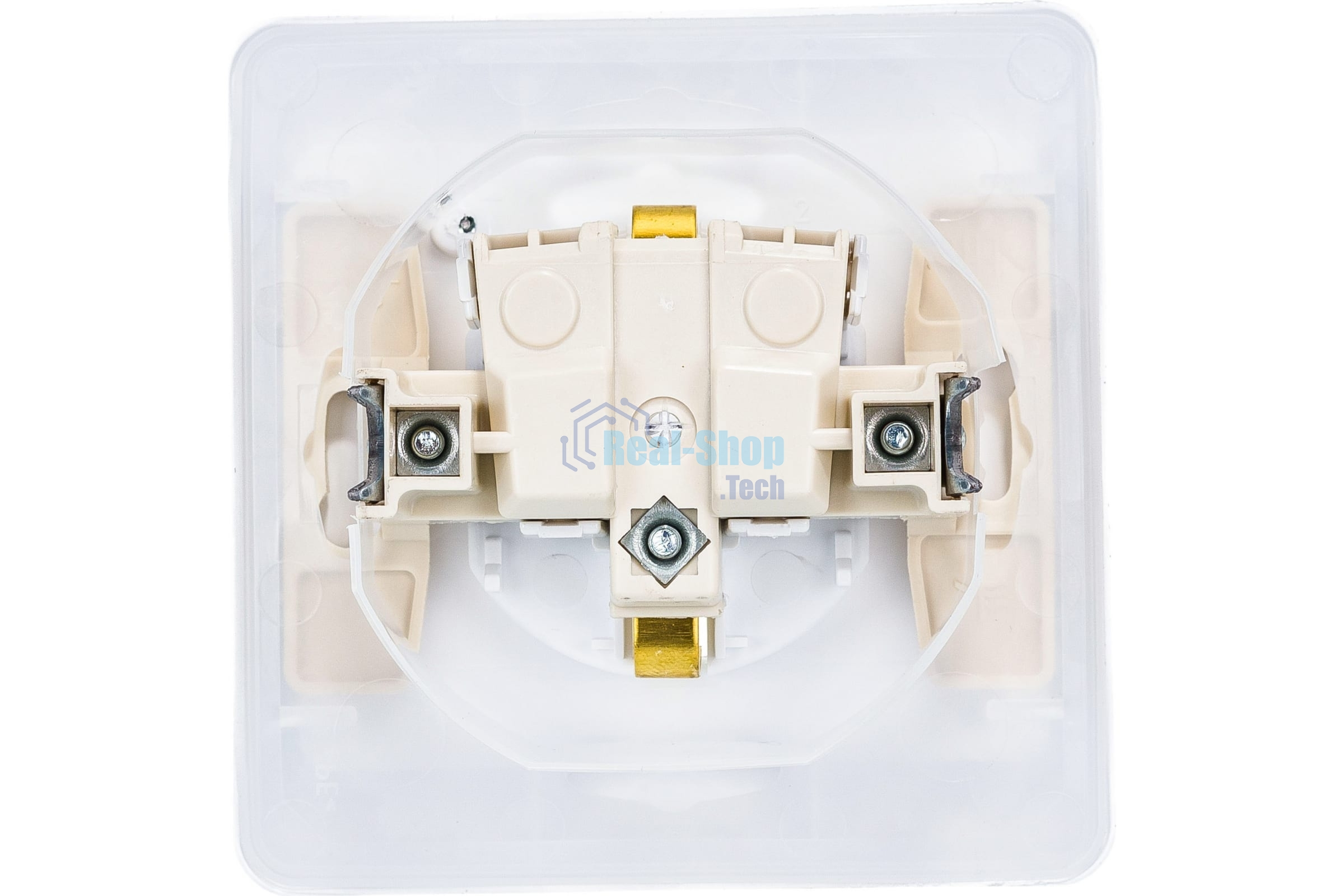 Розетка 1-м СП Этюд защ. шторки с заземл. IP44 белый SchE PC16-044B