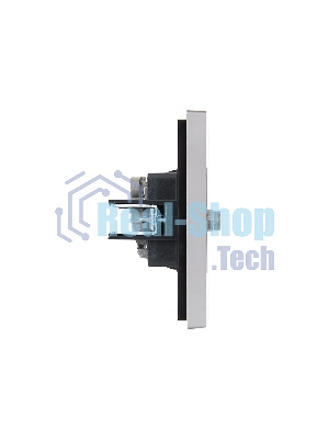 Розетка двойная TV+SAT IEK FORTE&PIANO FP538 сталь