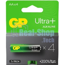 Батарея GP Ultra Plus Alkaline 15AUPA21-2CRSB4 AA (4шт) блистер