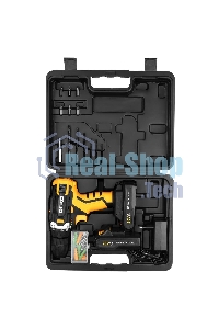 Дрель-шуруповерт аккумуляторная Deko Banger 20V ONE, 20В, 1 АКБ + в кейсе + набор 63 инструмента для дома