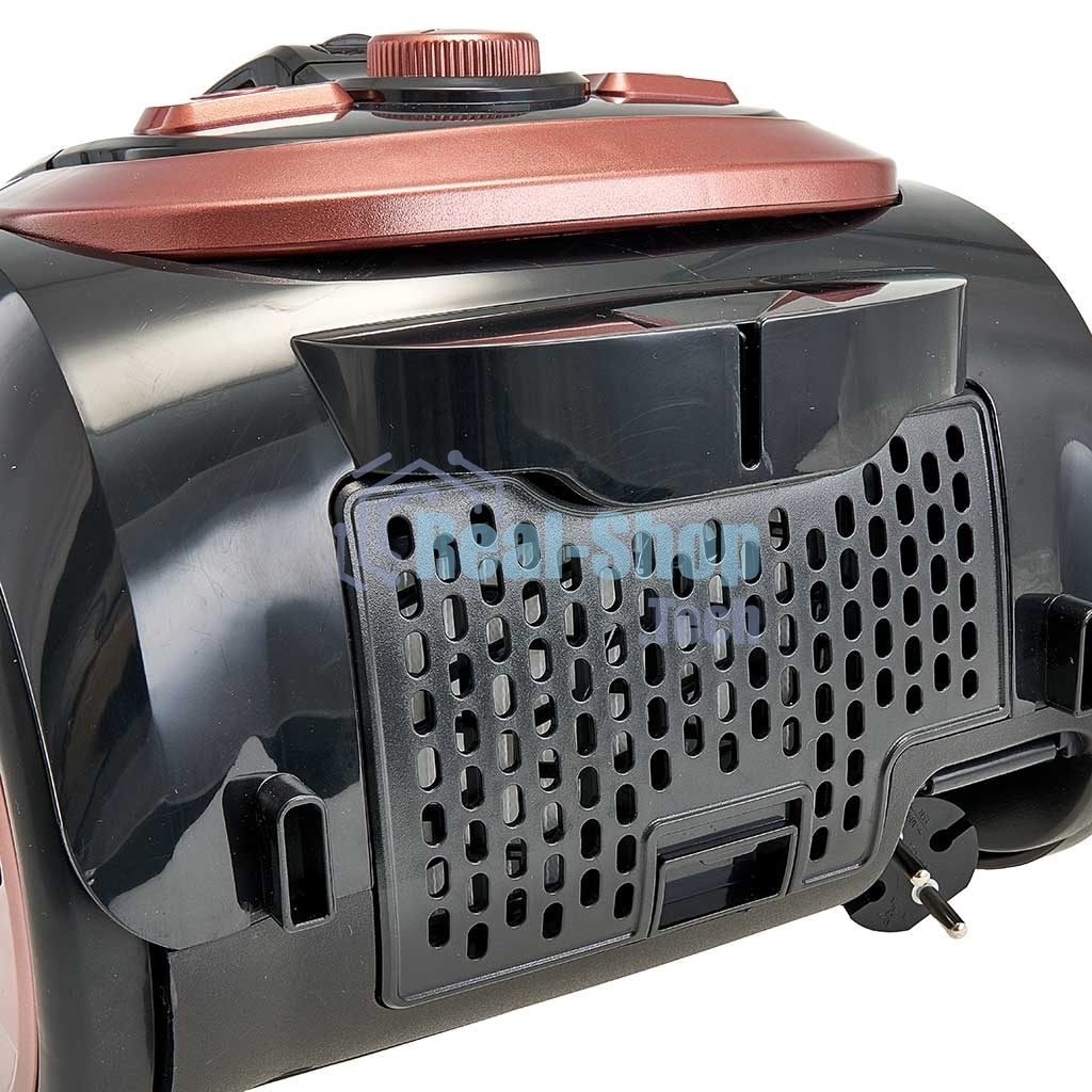 Пылесос DELTA LUX DE-3501 СУПЕР-ЦИКЛОН, черный с терракот