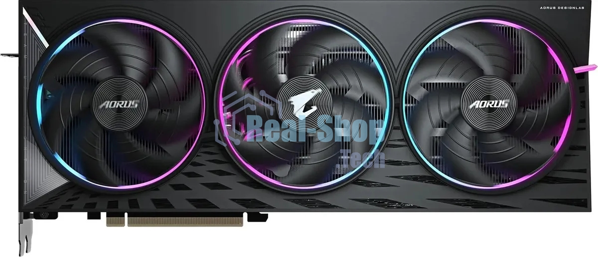 Видеокарта Gigabyte PCI-E GV-R9070XT AORUS E-16GD 1.0 AMD Radeon RX 9070XT 16Gb 256bit GDDR6 2175/20000 HDMIx2 DPx2 HDCP Ret