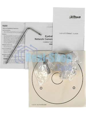 Камера видеонаблюдения Dahua DH-IPC-HDW3449HP-AS-PV-0280B-S5, IP, 4 Мп, 2.8-2.8 мм, белый/черный