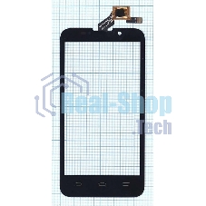 Сенсорное стекло (тачскрин) для ZTE Majesty Z796C, черное