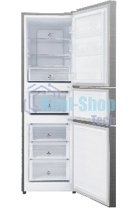 Холодильник Hyundai CM30073F нержавеющая сталь трехкамерный 137/81 л морозилка снизу, No Frost, Side by Side