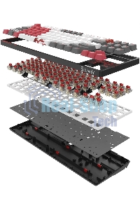 Клавиатура проводная A4Tech Bloody S87 Naraka USB черный/красный