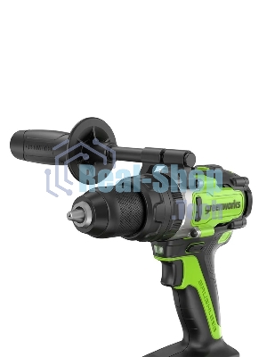 Дрель-шуруповерт аккумуляторная Greenworks GD24DD140 24V, 70/140Нм,Anti-kickback,2х4Ач,ЗУ,кор 3707607CUD