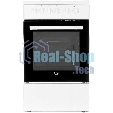 Плита электрическая Beko FFSS57000W белый, конфорок 4 электрических, духовка 60 л, 50 см x 85 см x 60 см