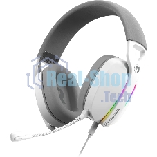 Гарнитура Marvo Pulz 70S Gaming Headset белый, проводная, USB, 7.1 Surround, RGB-подсветка