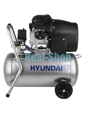 Компрессор поршневой Hyundai HYC 40250LMS масляный 400л/мин 50л 2200Вт серебристый/черный