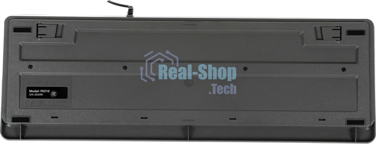 Клавиатура проводная A4Tech Fstyler FKS10, USB, черный/серый