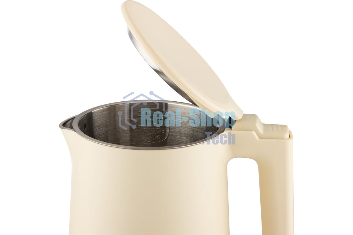 Чайник электрический Energy E-215 1.7л, двойной корпус, бежевый