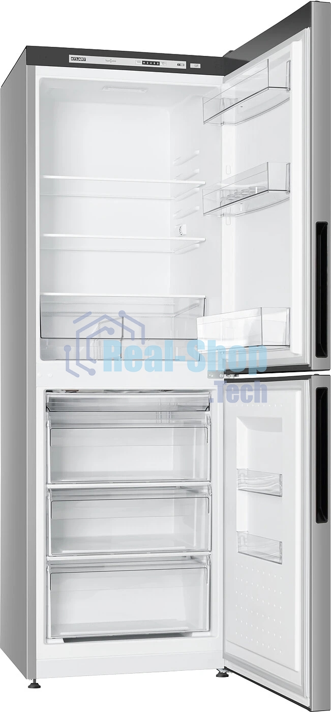 Холодильник Atlant 4612-181 серебристый двухкамерный 182/119л морозилка снизу