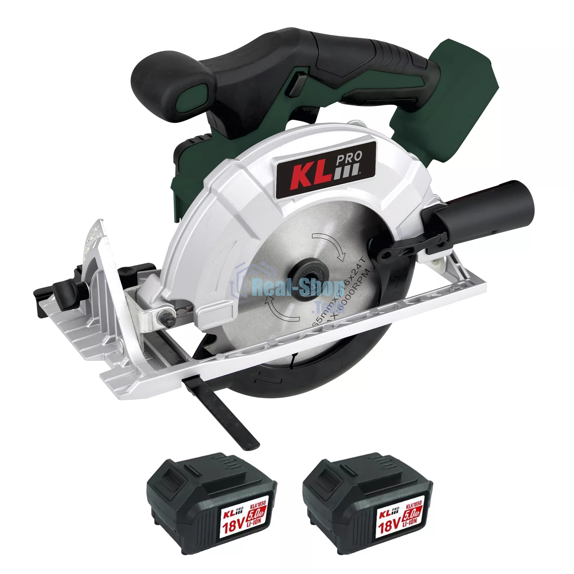 Профессиональная пила циркулярная бесщеточная KLPRO KLDAT18B-50 (18 В/5,0 А·ч)