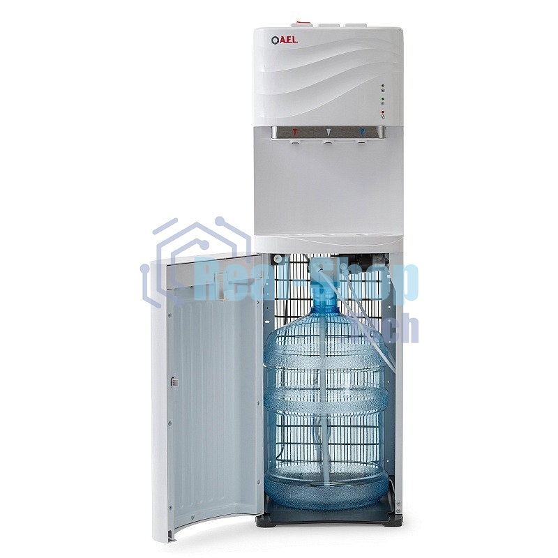 Кулер для воды AEL LC-AEL-840а, напольный, НАГРЕВ/ОХЛАЖДЕНИЕ КОМПРЕССОРНОЕ, 3 крана, белый, 00226
