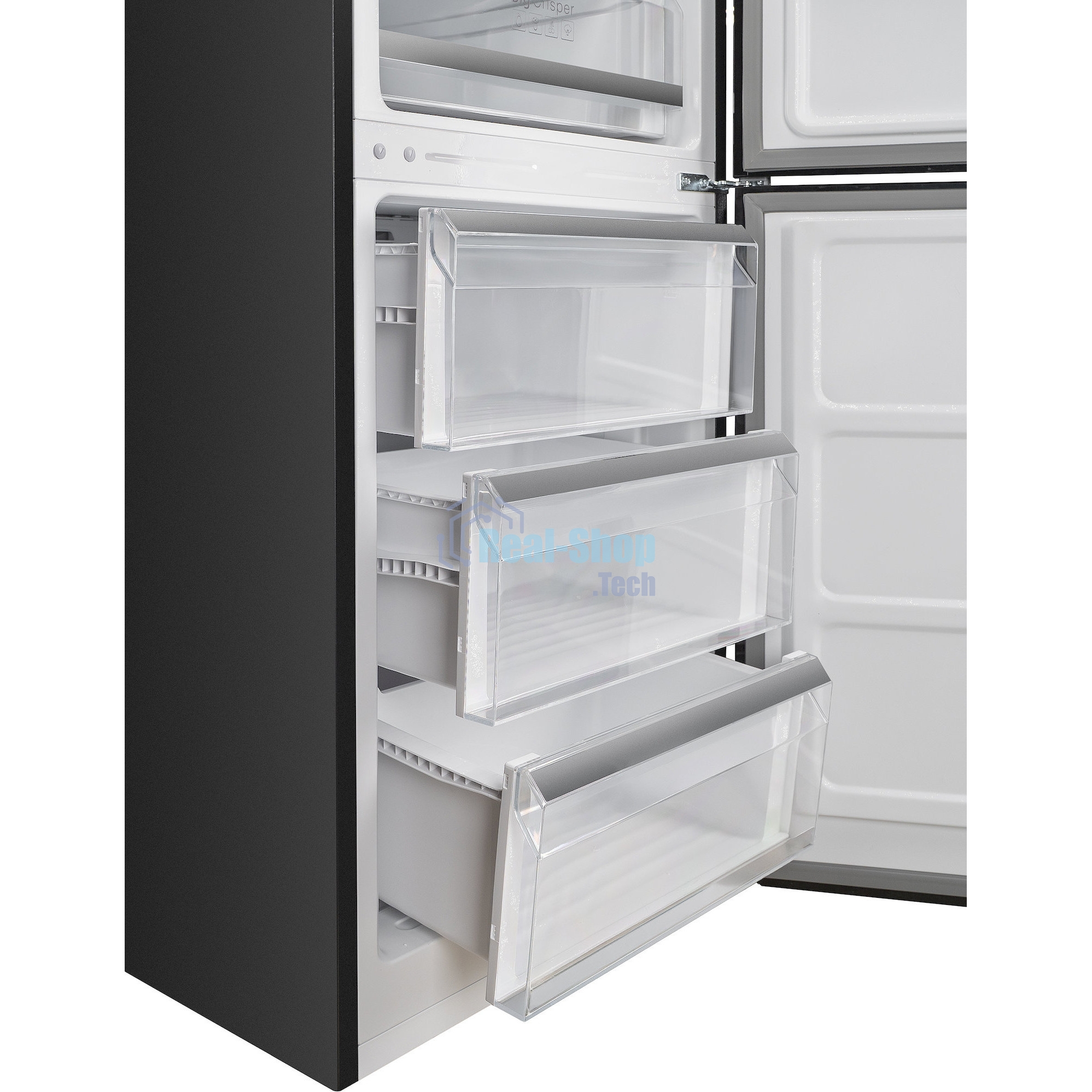 Холодильник DeLonghi DCS 19NFI NB DAMIANO черный двухкамерный 230/100л морозилка снизу, No Frost