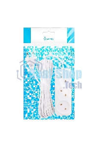 Удлинитель 3 гнезда 5 метров 6А/1,35 кВт без заземления ШВВП 2х0,75 (SBE-10-3-05-F)