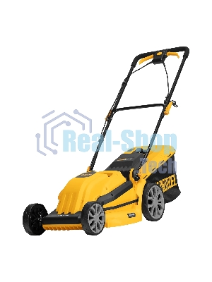 Газонокосилка электрическая Denzel GMC-2000, шир. 44см, 2000 Вт, 6 уров., травосб. 45 л