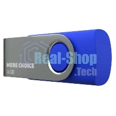 Флешка USB More Choice MF16-4 blue (4610196407567), 16Gb, USB 2.0, R/W 15/6, синий