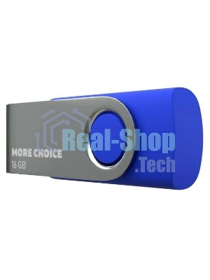 Флешка USB More Choice MF16-4 blue (4610196407567), 16Gb, USB 2.0, R/W 15/6, синий