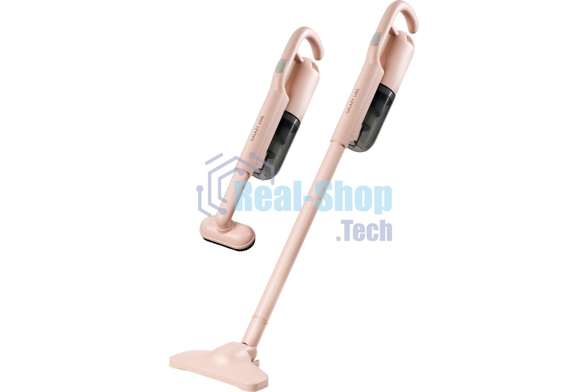 Пылесос вертикальный Galaxy Line GL 6221 бежевый, питание от аккумулятора, 130 Вт, уборка сухая, пылесборник 0.3 л, работа от АКБ max - 30 мин