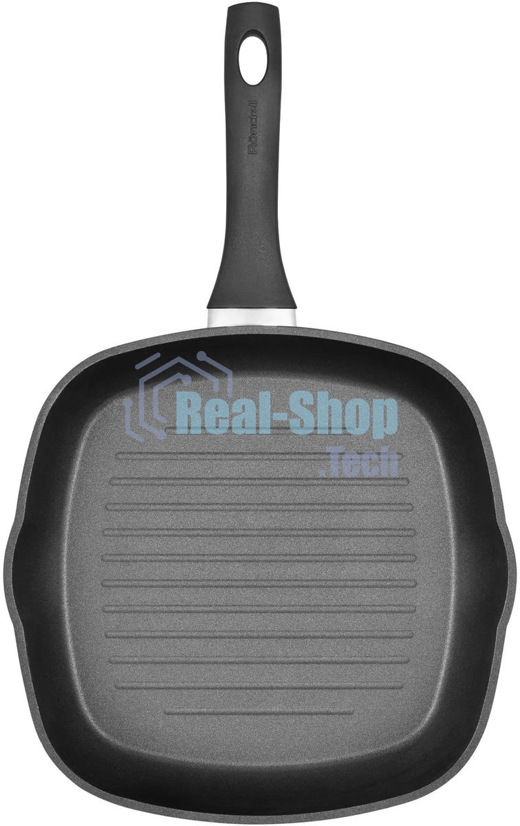 Сковорода-гриль Rondell RDA-762, 28х28 см, без крышки, черный
