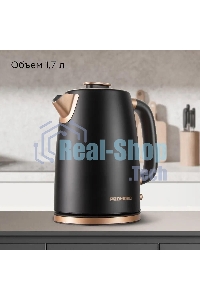Чайник электрический Redmond KM240 1.7л. 2200Вт черный/бронзовый