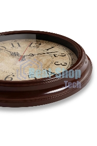 Часы настенные аналоговые Бюрократ WallC-R77P D35см коричневый