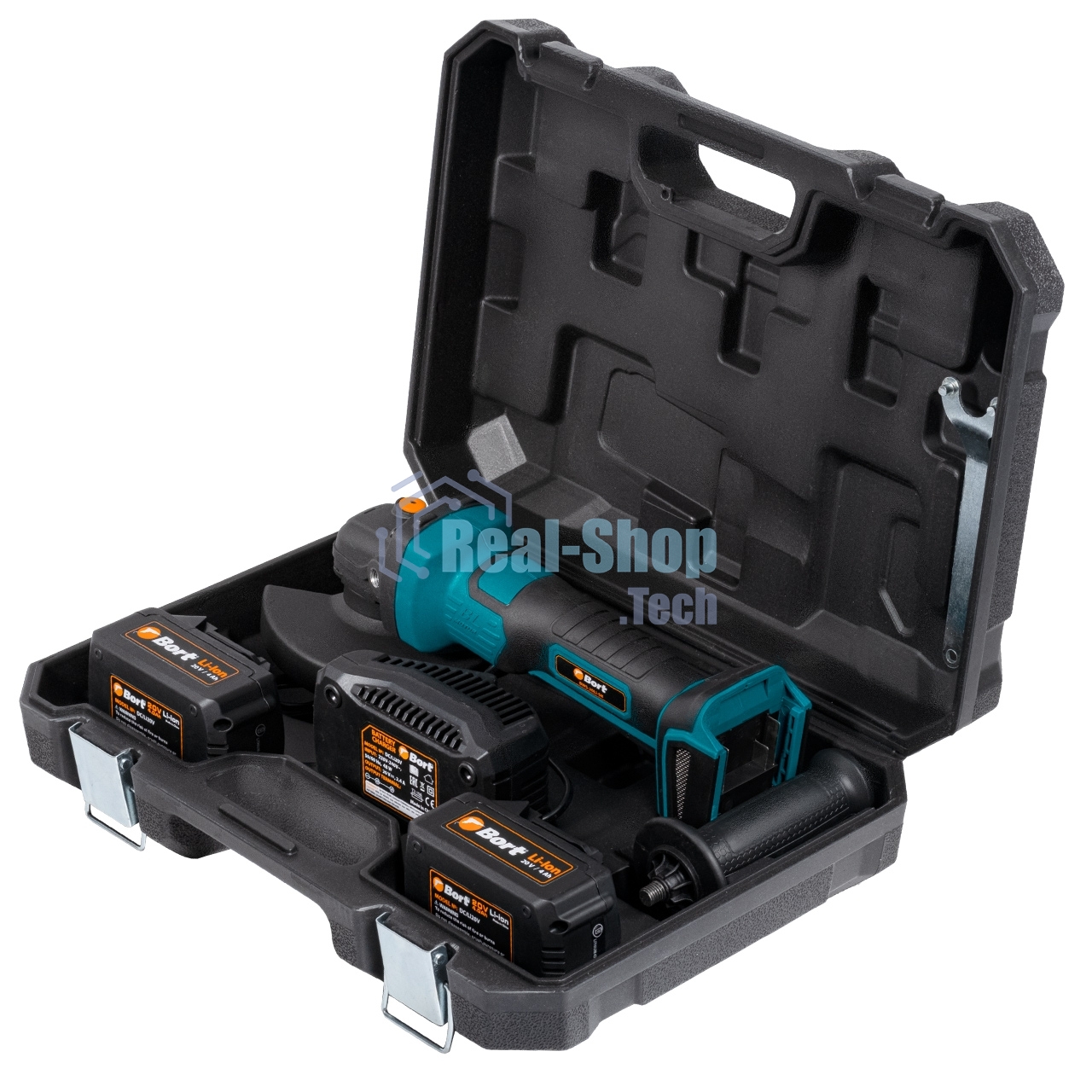 Угловая шлифовальная машина Bort BWS-20Li-SR аккумуляторная (93412215)