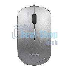 Мышь проводная Smartbuy (SBM-288-G) серый металлик