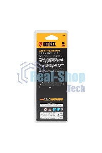 Нож Denzel 18 мм, сменное лезвие, SK4, корпус из цинкового сплава + TPR, торцевой зажим