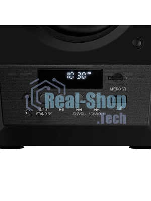 Акустическая система 2.0 SVEN MC-20, черный, мощность 2x45Вт (RMS), FM-тюнер, USB/microSD, дисплей, пульт ДУ, Bluetooth, Optical SVEN MC-20, черный, акустическая система 2.0, мощность 2x45Вт (RMS), FM-тюнер, USB/microSD, дисплей, пульт ДУ, Bluetooth, Optical
