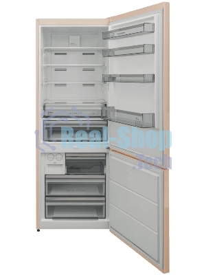 Холодильник Schaub Lorenz SLU S620E3E бежевый двухкамерный 333/128л морозилка снизу, No Frost