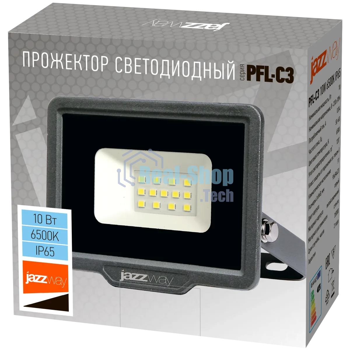 Прожектор JazzWay LED PFL-C3 10w 6500K IP65