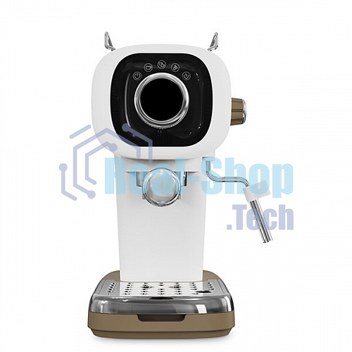 Кофеварка эспрессо BQ CM2003 белый, исп. кофе - молотый, 0.6 л, 1100 Вт, 20 бар