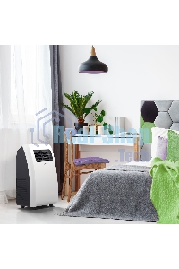 Кондиционер мобильный Ballu Aura BPAC-07 CP/N1_24Y 7000 BTU, 18 м², 47 дБ, охлаждение, осушение, белый