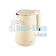 Чайник электрический Energy E-215 1.7л, двойной корпус, бежевый