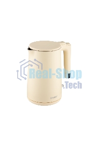 Чайник электрический Energy E-215 1.7л, двойной корпус, бежевый