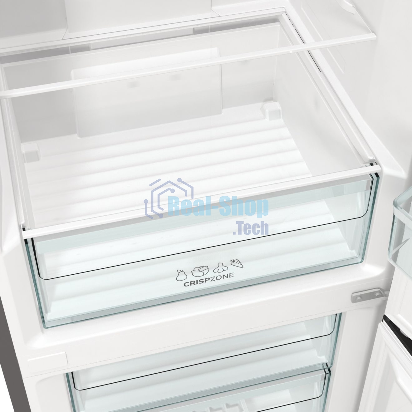 Холодильник Gorenje NRKE62XL серебристый металлик двухкамерный 203/99л морозилка снизу, No Frost