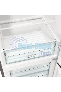 Холодильник Gorenje NRKE62XL серебристый металлик двухкамерный 203/99л морозилка снизу, No Frost